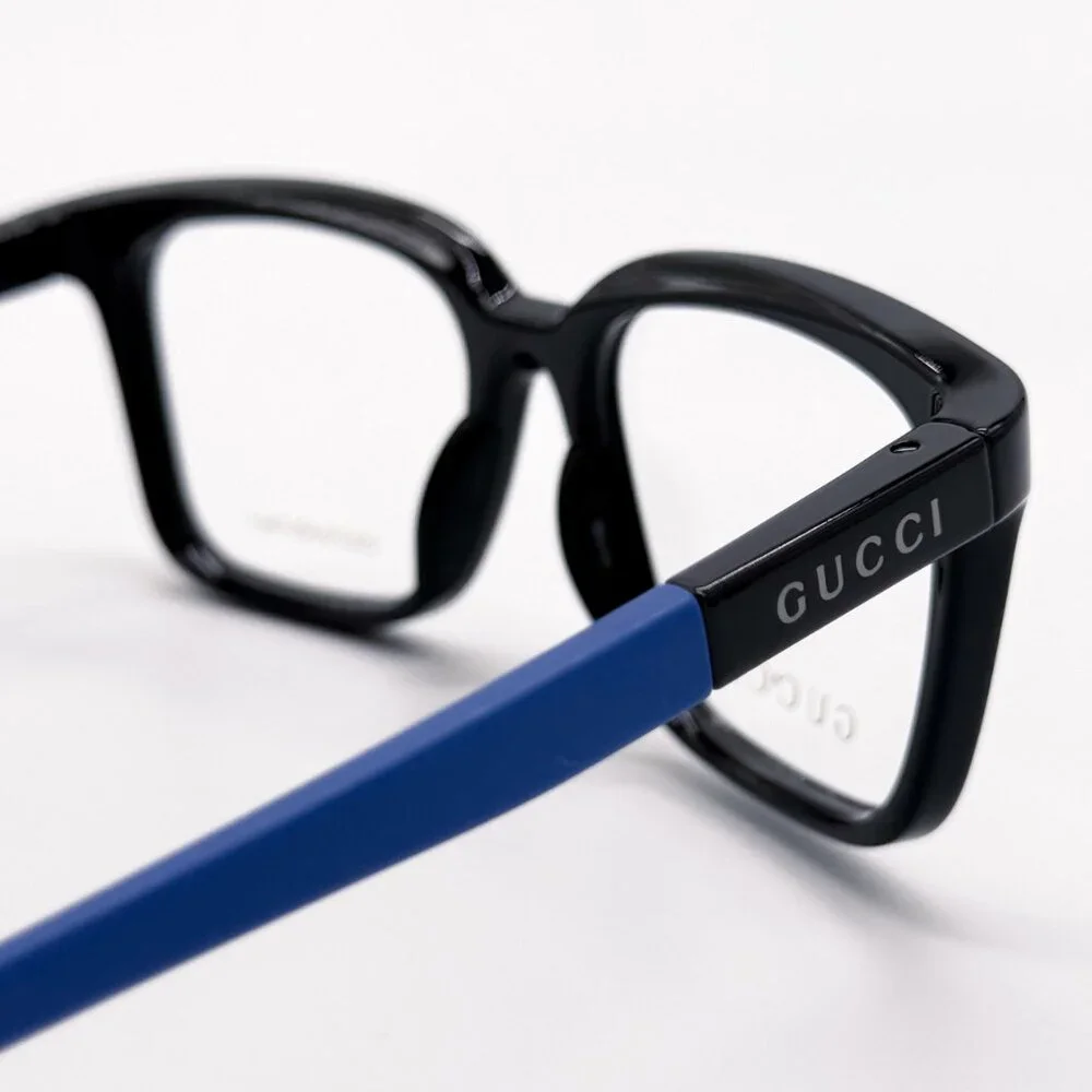 NEW GUCCI GG1738O 004 BLACK/BLUE MEN EYEGLASSES GUCCI